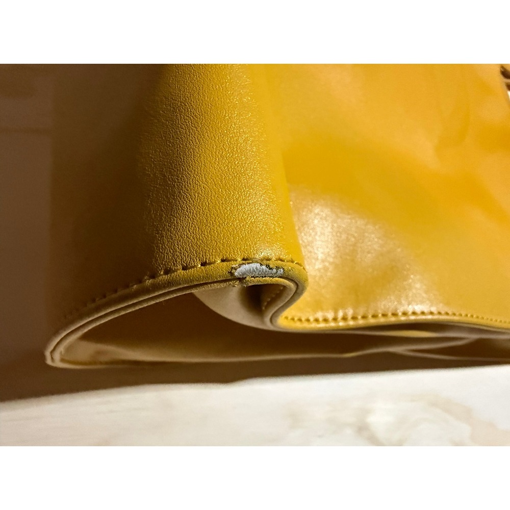 Telfar Shopping Bag Yellow Medium Tote‎ Leather - Picture 6 of 8